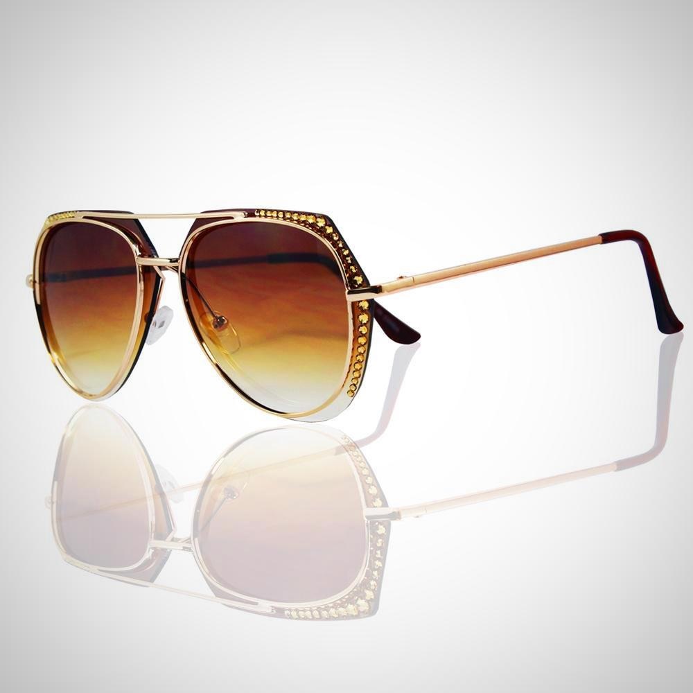 Jimmy Crystal Aviator Sunglasses